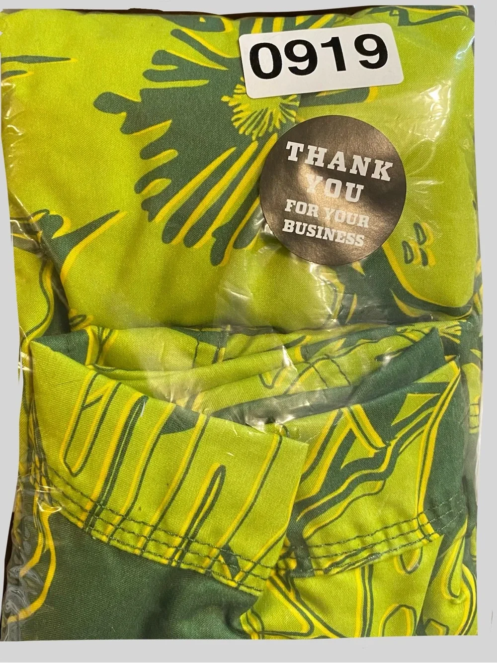 Mossimo Supply Co Board Shorts Men 38 Green Palm Leaf